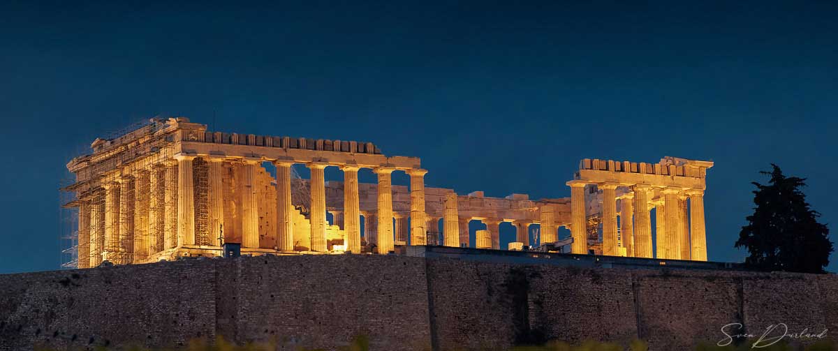 Parthenon Acropolis at night