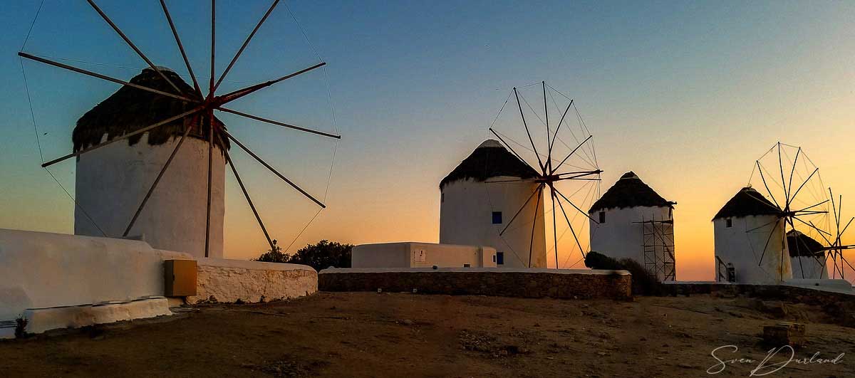 Mykonos windmills