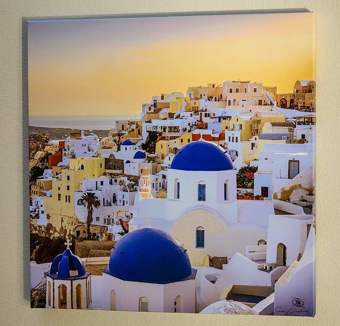 Photo artwork of Oia Santorini