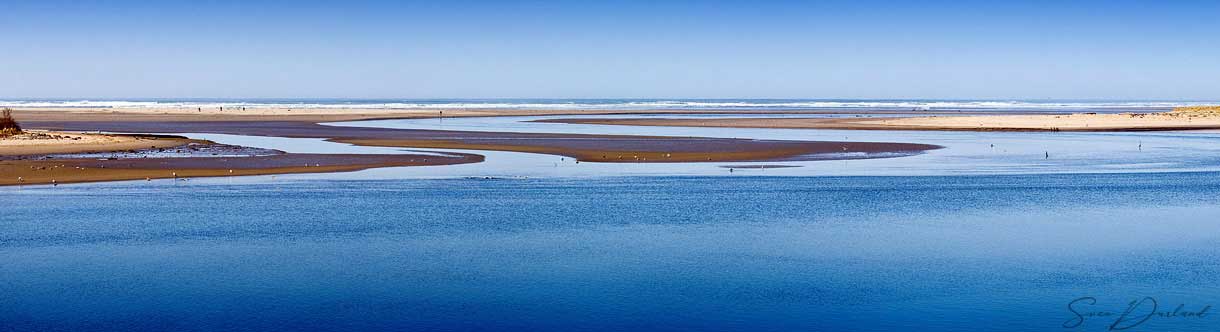 Ocean view with low water