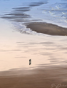 People walking on water